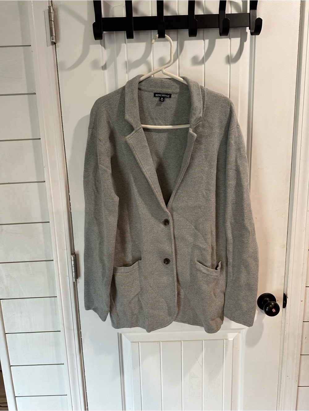 J. Crew Light Gray Knit Blazer 100%cotton